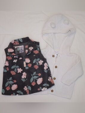 Carter's baby girl vest & sweater set